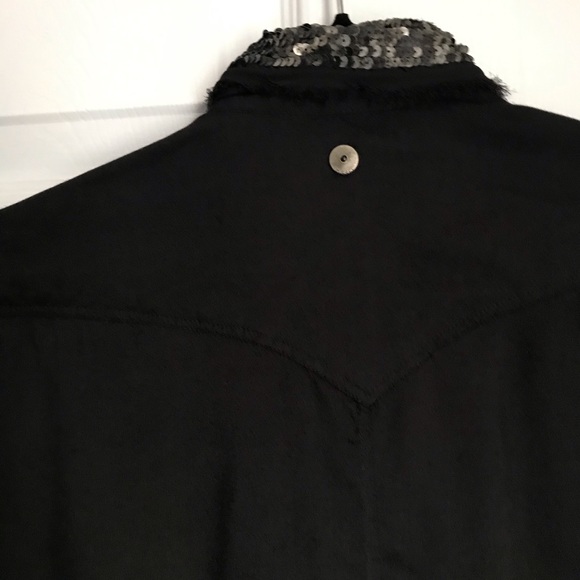 DIESEL SEQUINNED COLLAR AND CUFF SHIRT - Picture 6 of 8